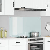 Keuken Achterwand Wit 110x60x0,6 cm Gehard Glas