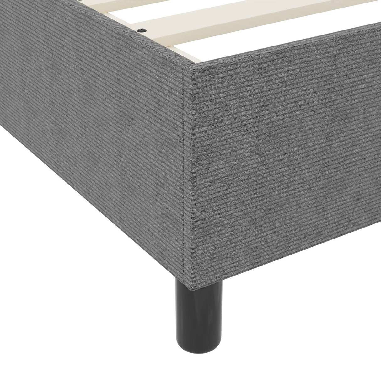Boxspringbed met Matras Lichtgrijs Klein Dubbel Corduroy Stof
