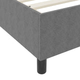 Boxspringbed met Matras Lichtgrijs Klein Dubbel Corduroy Stof