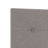 Hoofdbord Knop-Gestoffeerd Taupe 200 cm Stof