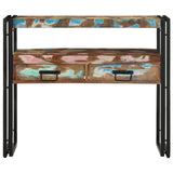 Bijzettafels Meerkleurig 90x33x75 cm Massief Gerecycled Hout & Metaal