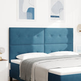 Hoofdbord Knop Tufted Donkerblauw 180 cm Fluweel