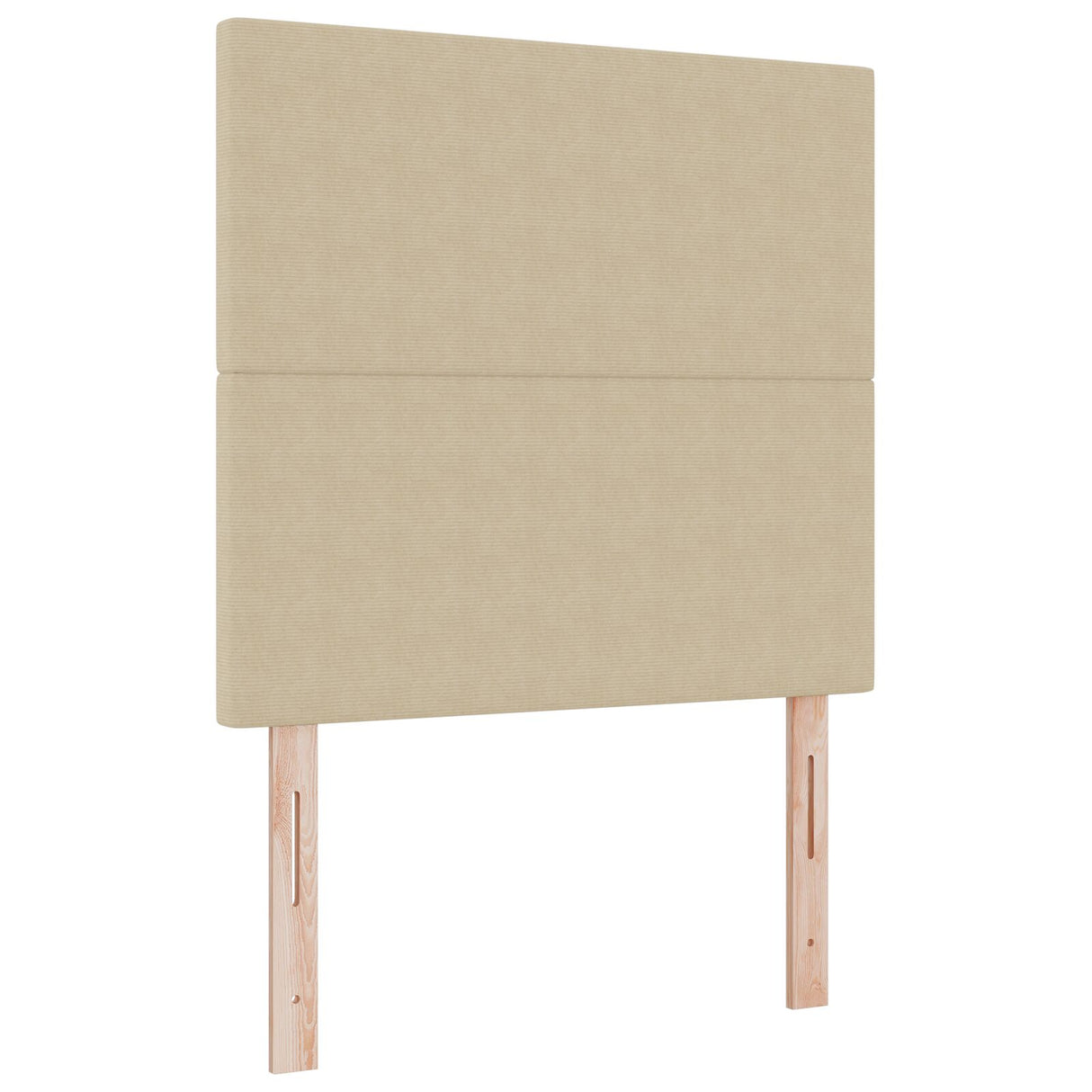 Boxspringbed met matras Lichtbeige 80x200 cm Corduroy stof