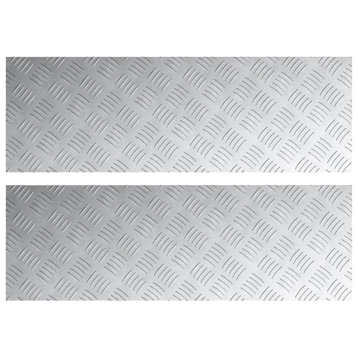 Aluminium Antislip Checkerplaten 2 stuks 90x30 cm
