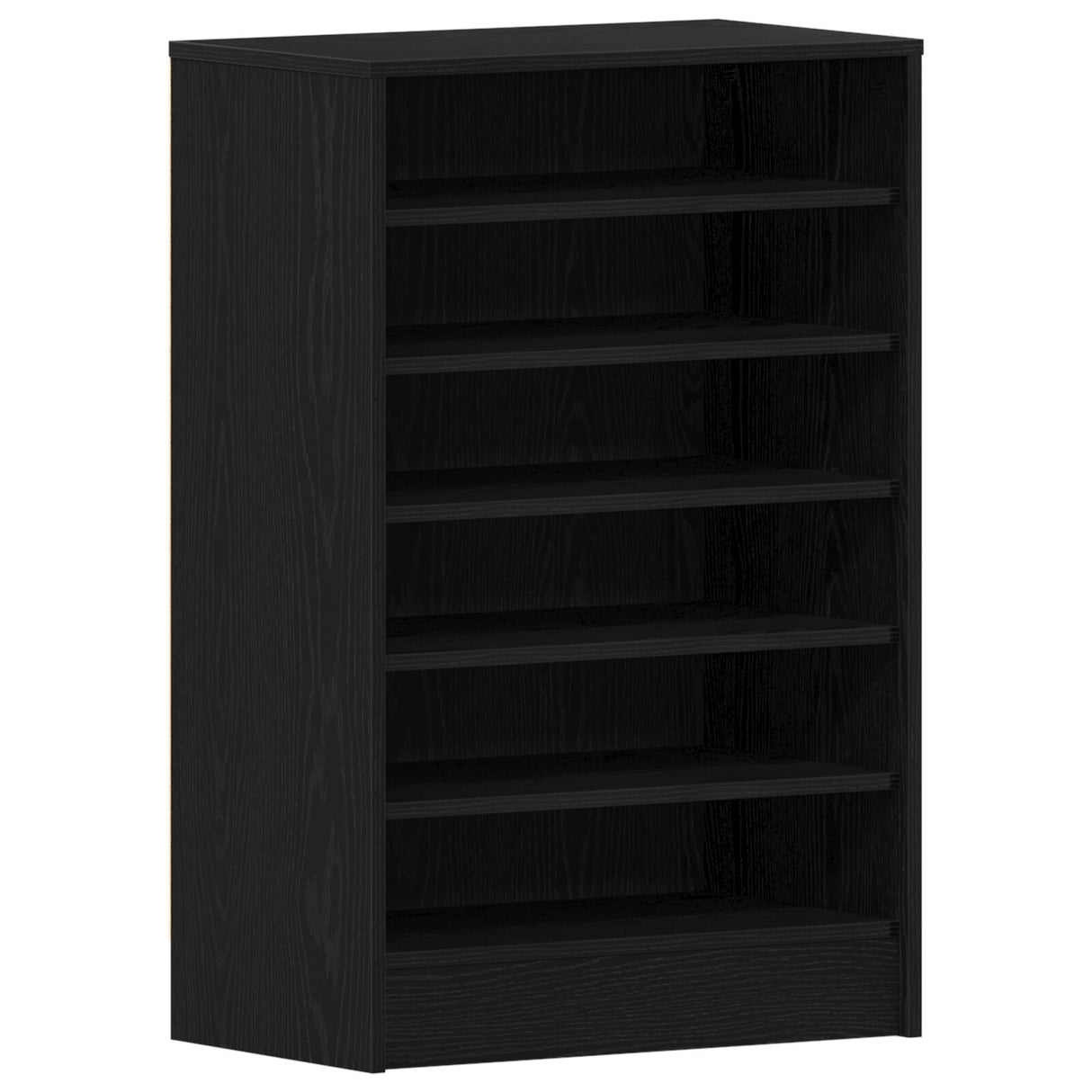 Schoenenkast Zwart Eik 60x35x92 cm Gelaagd Hout