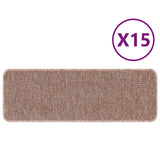 Trapmatten met latex rug Lichtbruin 25x60 cm