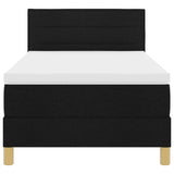 Boxspringbed met Matras Zwart 90x190 cm Stof