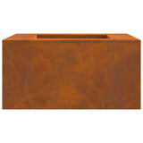 Vuurkorf Vierkant 80x80x40 cm Weervast Staal