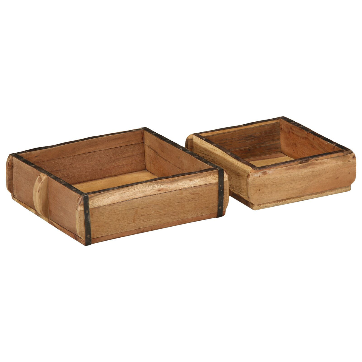 2-Delige Diensten Set Massief Hout Gerecycled