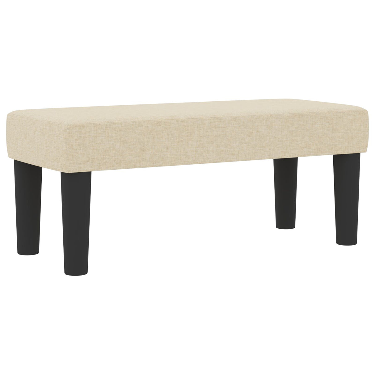 Boxspringbed met Matras & Bank Crème 80x200 cm Stof