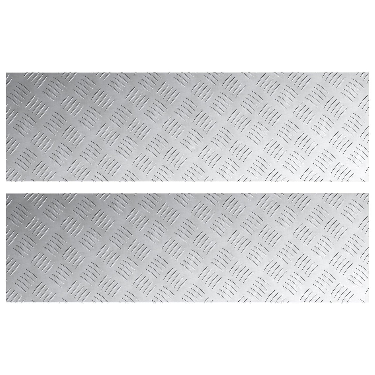 Aluminium Checker Platen 2 stuks Antislip 100x30 cm