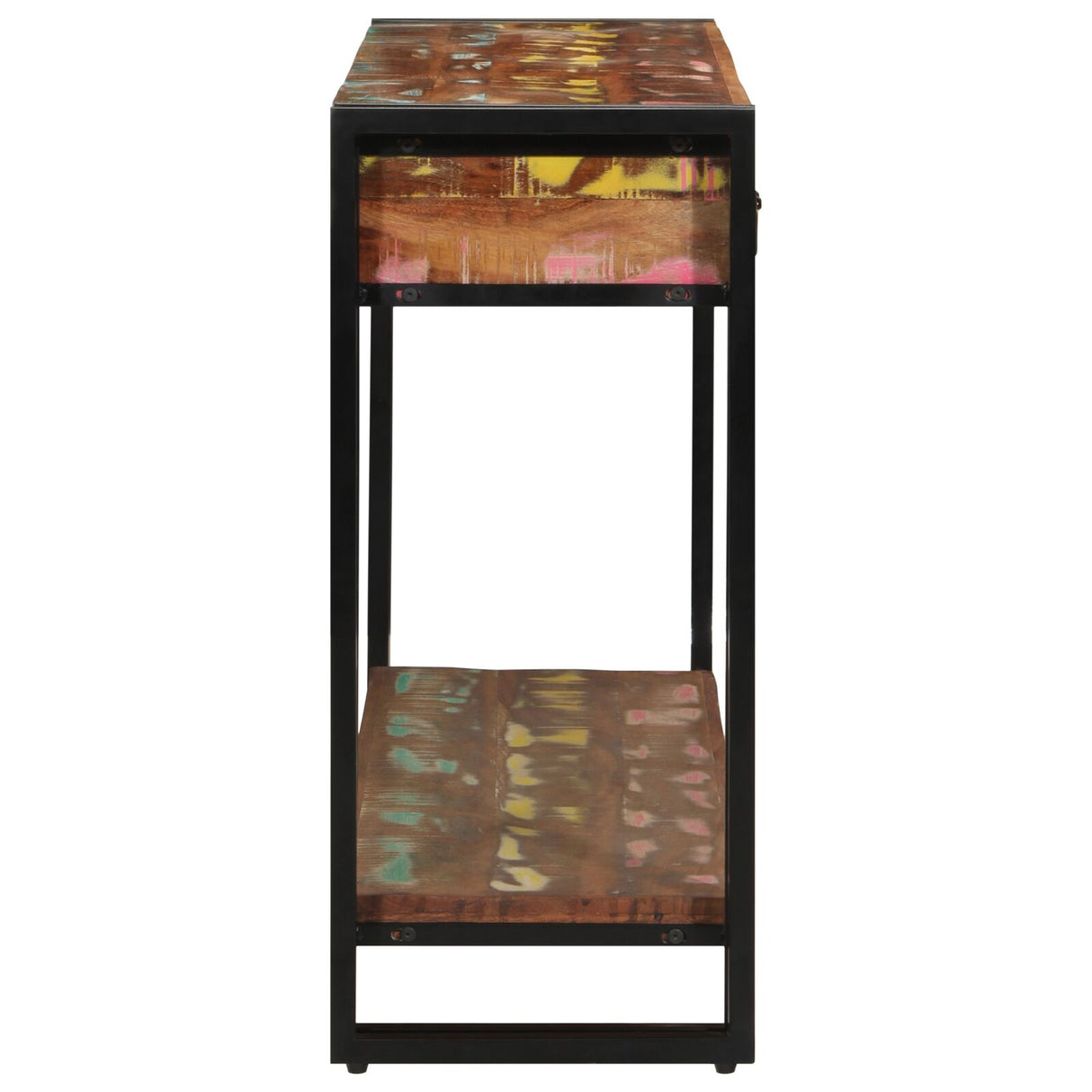 Console Tafel Meerkleurig 120x33x75 cm Massief Hout Gerecycled