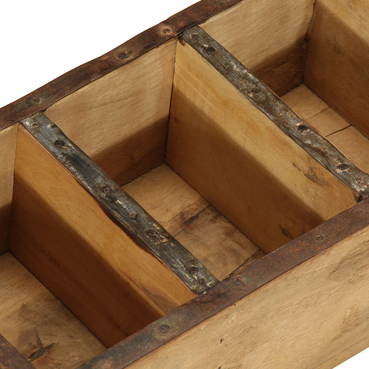 Dienbladen 4 stuks 30x14x9 cm Gemaakt van Gerecycled Hout