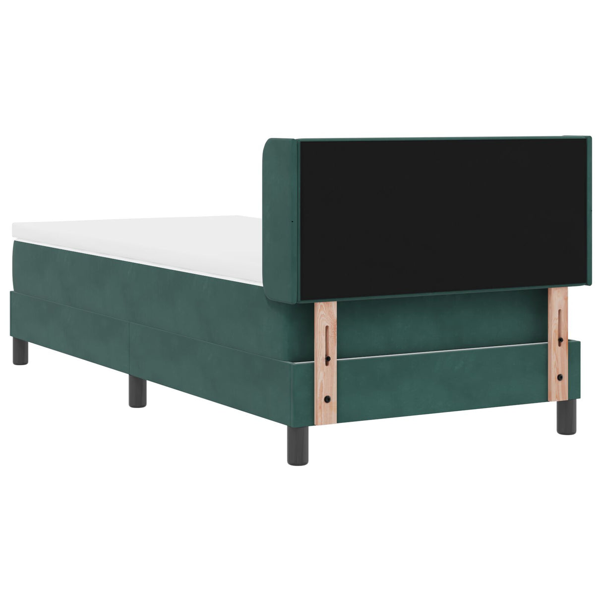 Boxspringbed met Matras Donkergroen 90x190 cm Fluweel
