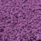 3-delige badmatset Paars Polypropyleen Antislip