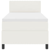Boxspring Bed met Matras Crème 80x200 cm Corduroy Stof