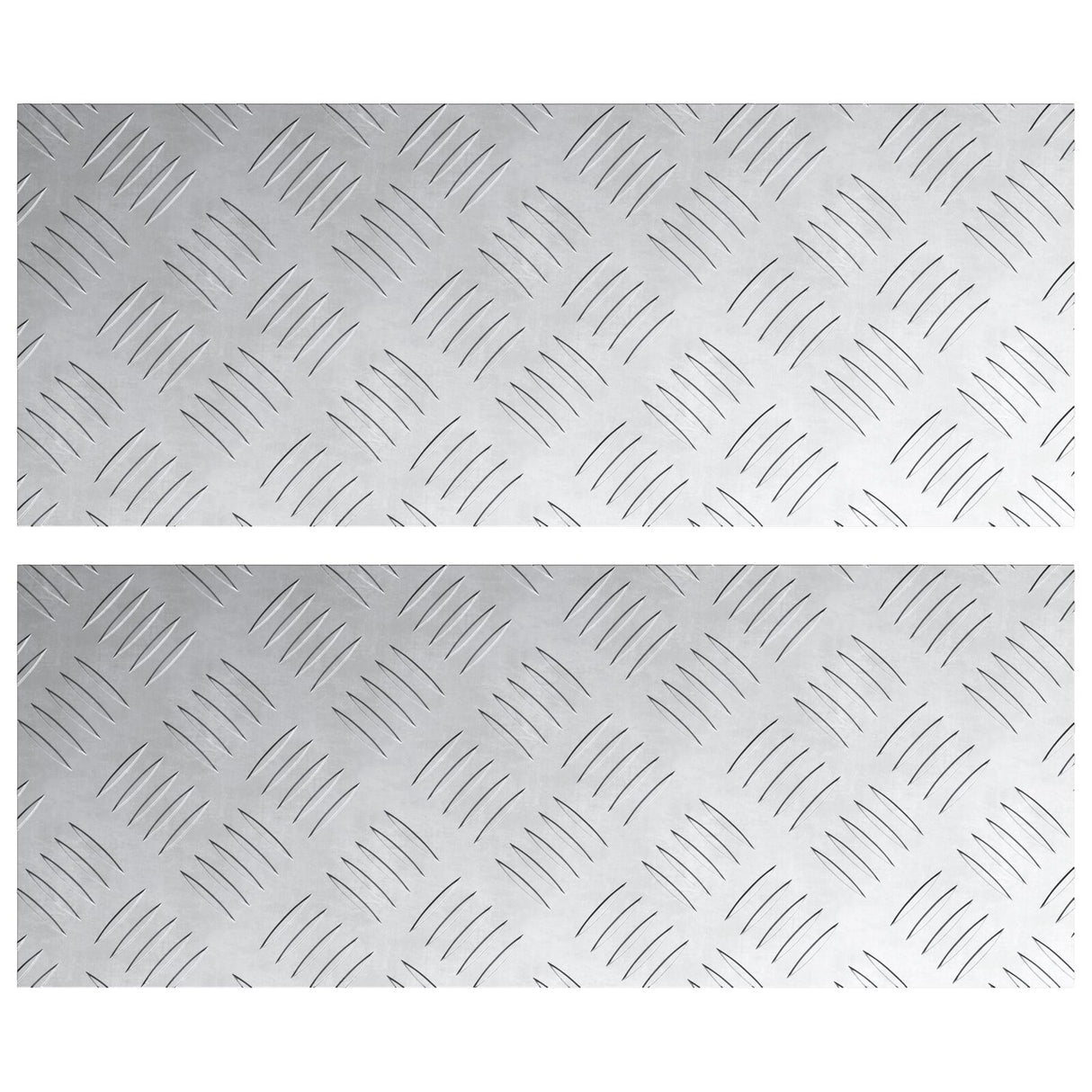 Aluminium Dambord Platen 2 stuks Antislip 50x20 cm