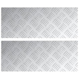 Aluminium Dambord Platen 2 stuks Antislip 50x20 cm
